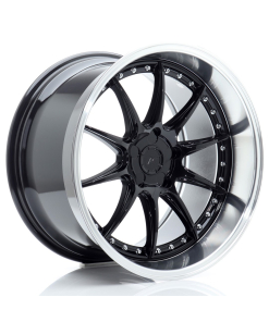 JR Wheels JR41 19x11 ET12-25 5H (Custom PCD) Gloss Black w/ Machined Lip