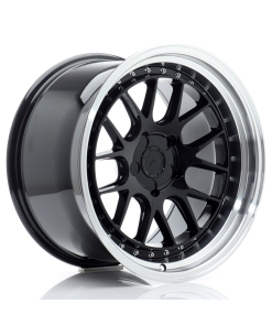 JR Wheels JR40 18x10,5 ET15-22 5H (Custom PCD) Gloss Black w/ Machined Lip