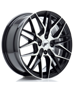JR Wheels JR28 16x7 ET40 4x100 Gloss Black Machined Face