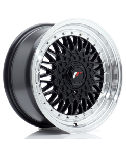 JR Wheels JR9 16x7,5 ET25 4x100/108 Gloss Black w/ Machined Lip
