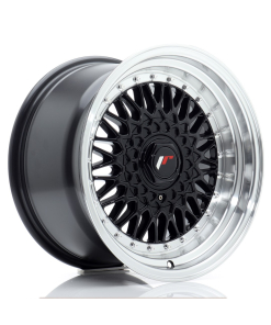 JR Wheels JR9 16x9 ET20 4x100/108 Gloss Black w/ Machined Lip
