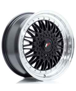 JR Wheels JR9 17x7,5 ET20 4x100/108 Gloss Black w/ Machined Lip