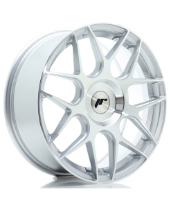 JR Wheels JR18 17x7 ET20-40 (Custom PCD) Silver Machined Face