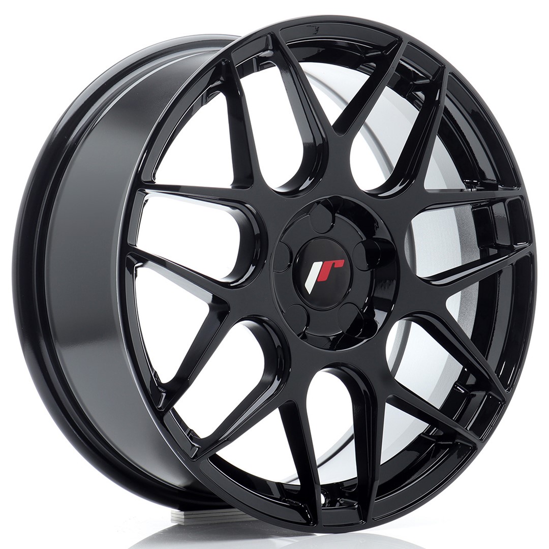 JR Wheels JR18 17x7 ET20-40 5H (Custom PCD) Gloss Black