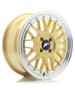 JR Wheels JR23 16x7 ET40 4x100 Gold w/ Machined Lip