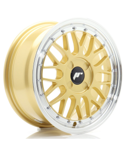 JR Wheels JR23 16x7 ET20-45 4H (Custom PCD) Gold w/ Machined Lip