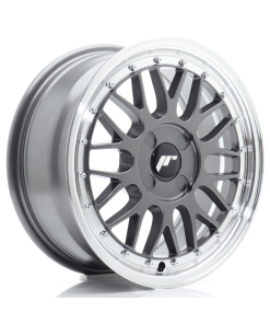 JR Wheels JR23 16x7 ET20-45 4H (Custom PCD) Hyper Gray w/ Machined Lip