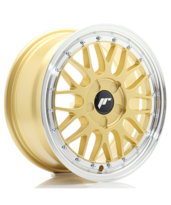 JR Wheels JR23 16x7 ET20-45 5H (Custom PCD) Gold w/ Machined Lip