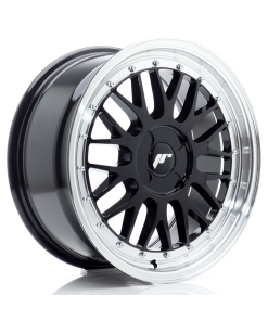 JR Wheels JR23 17x7,5 ET20-40 4H (Custom PCD) Gloss Black w/ Machined Lip