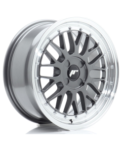 JR Wheels JR23 17x7,5 ET20-40 4H (Custom PCD) Hyper Gray w/ Machined Lip