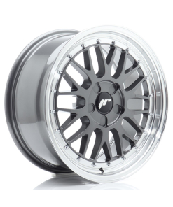 JR Wheels JR23 17x7,5 ET20-40 5H (Custom PCD) Hyper Gray w/ Machined Lip