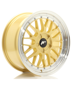 JR Wheels JR23 17x8 ET20-45 5H (Custom PCD) Gold w/ Machined Lip