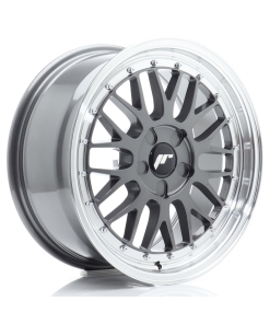 JR Wheels JR23 17x8 ET20-45 5H (Custom PCD) Hyper Gray w/ Machined Lip