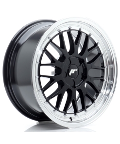 JR Wheels JR23 18x8 ET20-42 5H (Custom PCD) Gloss Black w/ Machined Lip