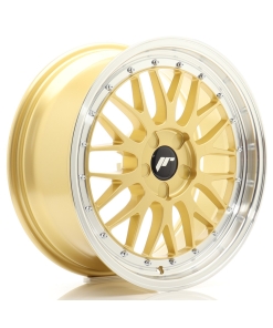 JR Wheels JR23 18x8 ET20-42 5H (Custom PCD) Gold w/ Machined Lip