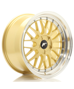 JR Wheels JR23 18x9,5 ET20-48 5H (Custom PCD) Gold w/ Machined Lip