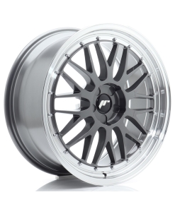 JR Wheels JR23 20x9 ET20-51 5H (Custom PCD) Hyper Gray w/ Machined Lip