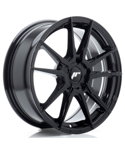 JR Wheels JR21 17x7 ET20-40 5H (Custom PCD) Gloss Black