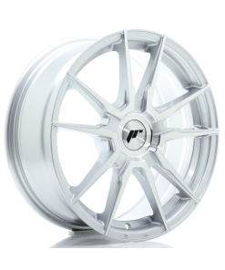 JR Wheels JR21 17x7 ET20-40 (Custom PCD) Machined Silver
