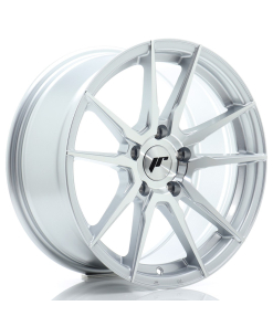 JR Wheels JR21 17x8 ET35 5x100 Silver Machined Face