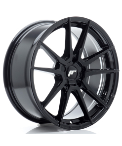 JR Wheels JR21 18x8 ET20-40 5H (Custom PCD) Gloss Black