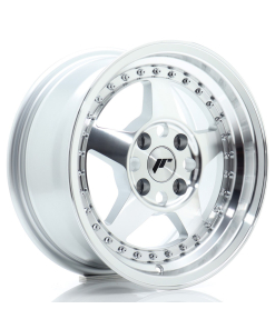 JR Wheels JR6 15x7 ET35 4x100 Silver Machined Face