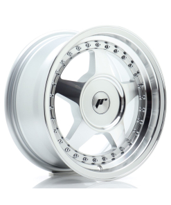 JR Wheels JR6 15x7 ET20-35 (Custom PCD) Silver Machined Face