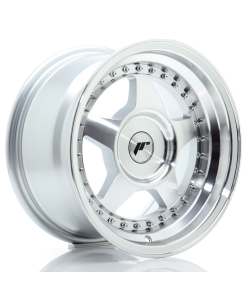 JR Wheels JR6 15x8 ET25 (Custom PCD) Silver Machined Face