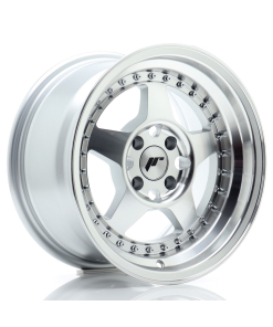 JR Wheels JR6 15x8 ET25 4x100 Silver Machined Face