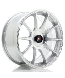 JR Wheels JR11 17x8 ET20-35 (Custom PCD) Silver Machined Face