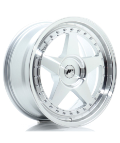 JR Wheels JR6 18x8 ET20-35 (Custom PCD) Silver Machined Face