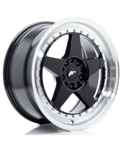 JR Wheels JR6 18x8,5 ET22 5x114,3/120 Gloss Black w/ Machined Lip