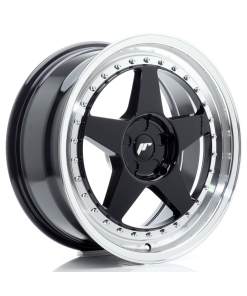 JR Wheels JR6 18x8,5 ET20-40 5H (Custom PCD) Gloss Black w/ Machined Lip