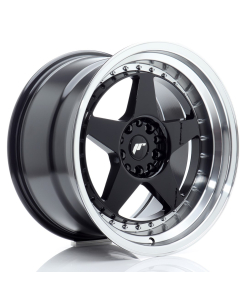 JR Wheels JR6 18x10,5 ET25 5x114,3/120 Gloss Black w/ Machined Lip
