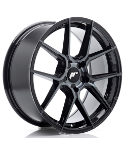 JR Wheels JR30 18x8 ET20-40 5H (Custom PCD) Black Machined w/ Tinted Face