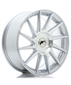 JR Wheels JR22 17x7 ET20-40 (Custom PCD) Silver Machined Face
