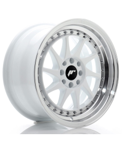 JR Wheels JR26 16x8 ET25 4x100/108 White w/ Machined Lip