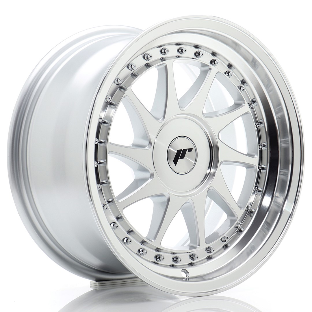 JR Wheels JR26 16x8 ET10-30 (Custom PCD) Silver Machined Face