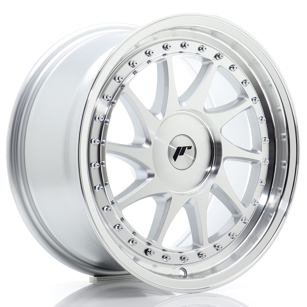 JR Wheels JR26 17x8 ET20-35 (Custom PCD) Silver Machined Face