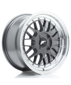 JR Wheels JR23 16x8 ET20-45 4H (Custom PCD) Hyper Gray w/ Machined Lip