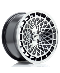 JR Wheels JR14 15x8 ET25 4x100 Gloss Black Machined Face