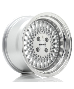 Klutch SL1 15x8,5 ET17 4H (Custom PCD) Silver w/ Machined Lip