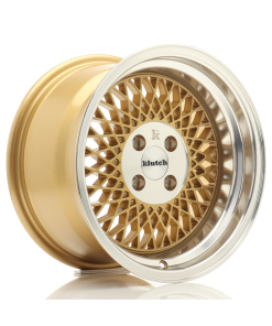 Klutch SL1 16x8 ET15 4x100 Gold w/ Machined Lip