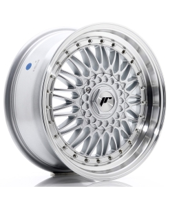 JR Wheels JR9 17x7,5 ET20 4x100/108 Silver w/ Machined Lip+Silver Rivets