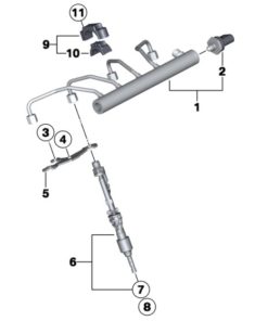 Ruiskusuuttimen tiivisteholkki, BMW N20, N26, N55, N63N, N63R, S55, S63-2