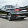 Audi A3 8V facelift 16-20 S-line takapuskurin carbon-look kulmapalat Maxton-3