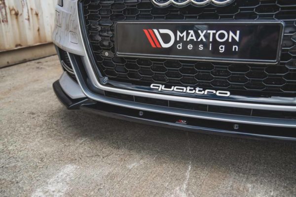 Audi A3 S3 S-line 16-20 facelift sedan etupuskurin carbon-look etulippa Maxton-6