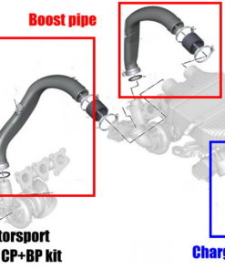 FTP ahtoputket (kulta) sis. J-pipe, BMW S55 M2C, M3, M4 (F80/F82)-2