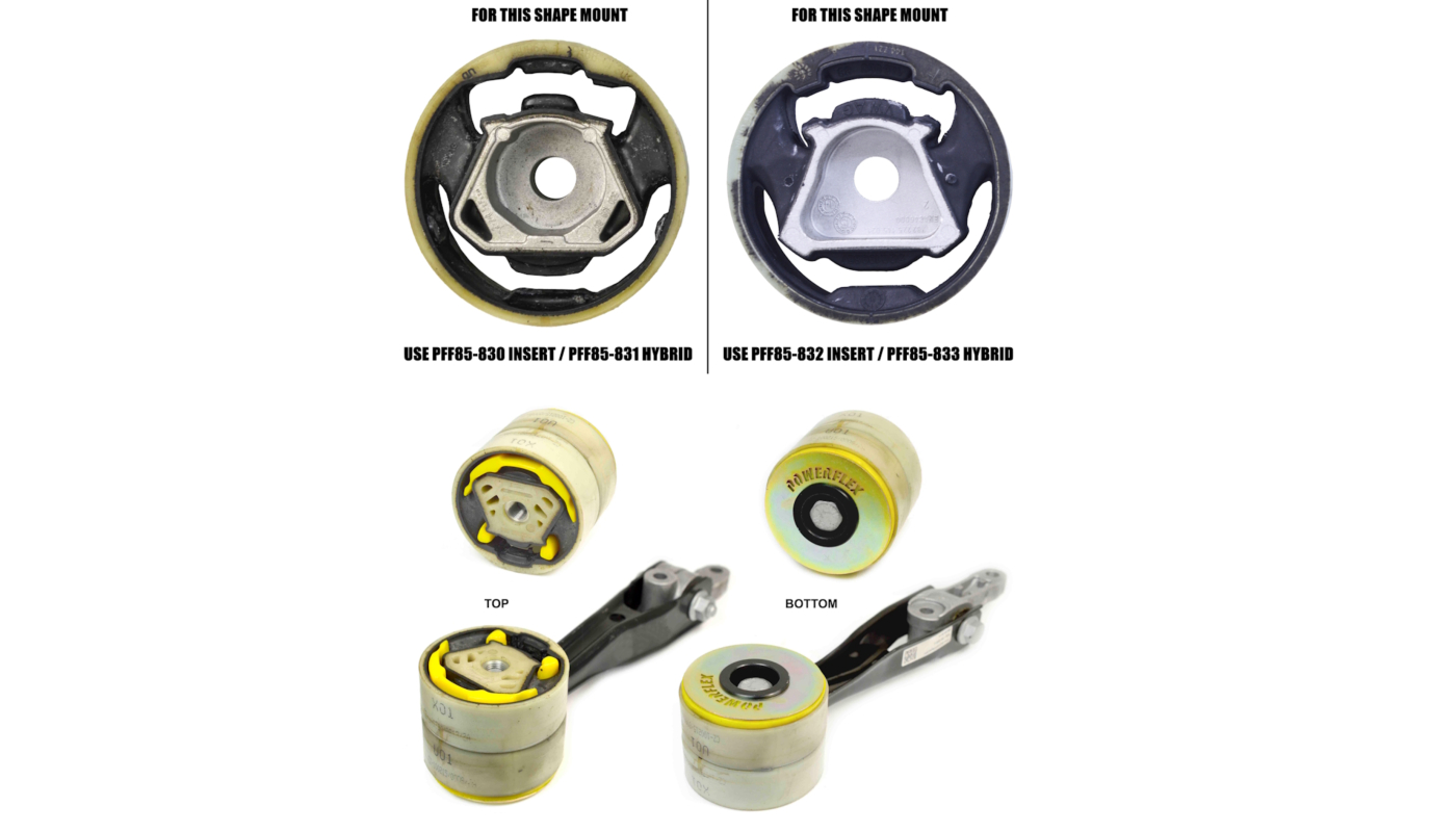 Identifying MQB dogbone mount type