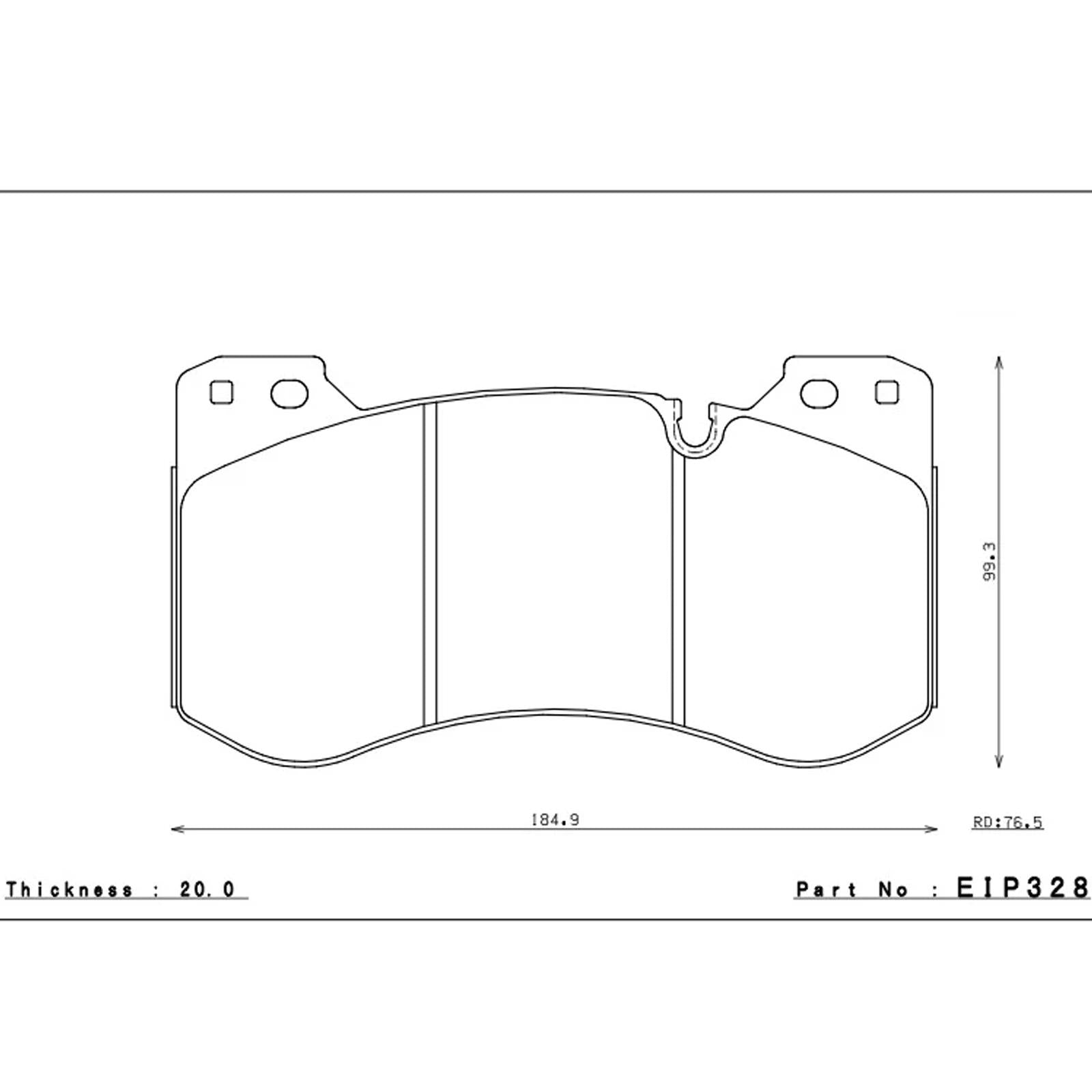 Endless MX87 etujarrupalat, BMW G8x M2 / M3 / M4 (Street)-2